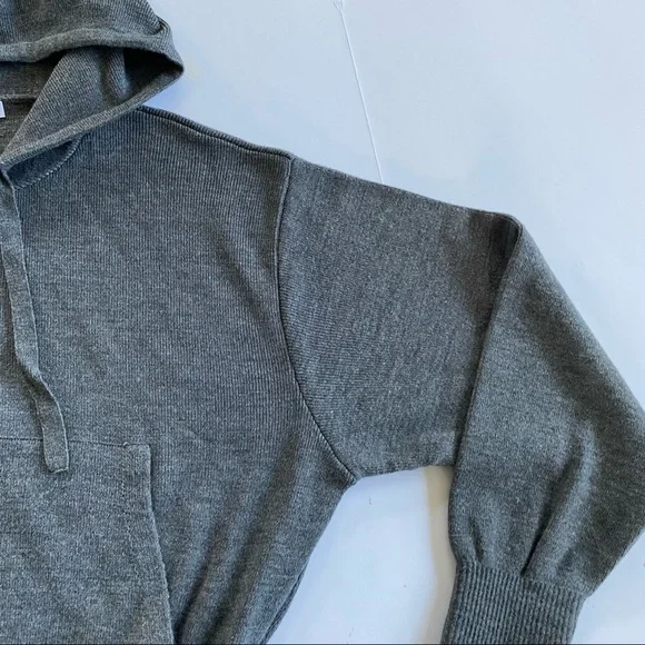 ZARA Hooded Crop Kangaroo Sweatshirt Hoodie M - Picture 9 of 15